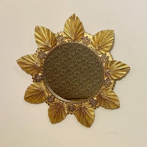láminas de espejo de cartón dorado