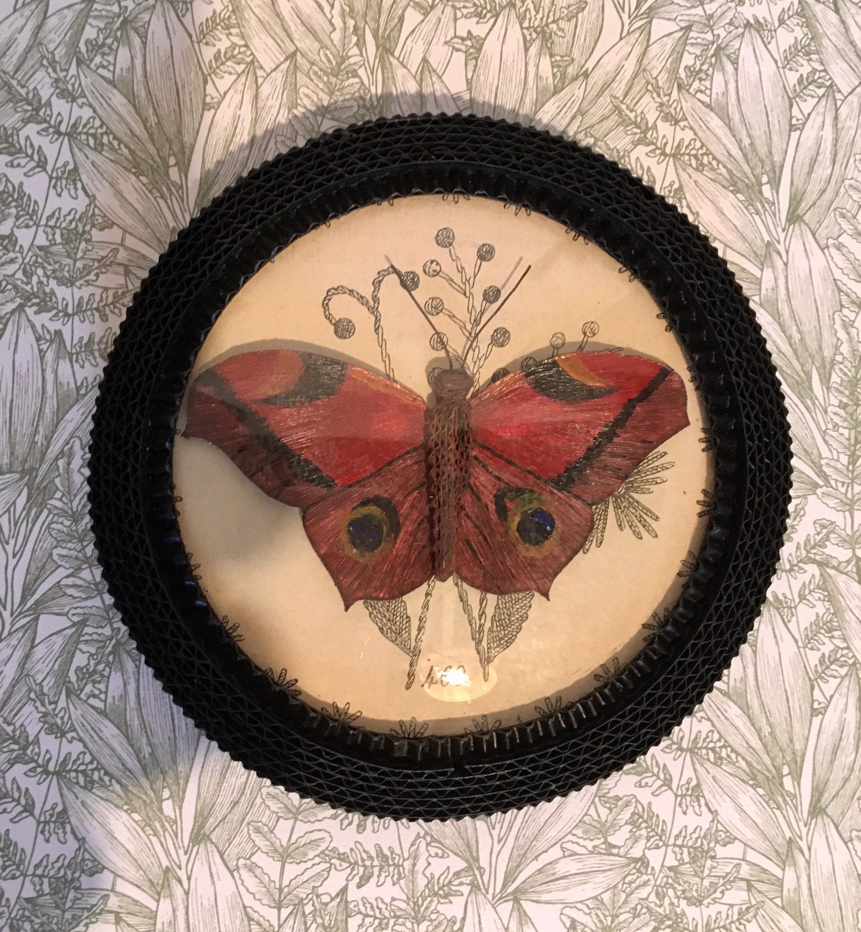 Papillon en Carton Encadré