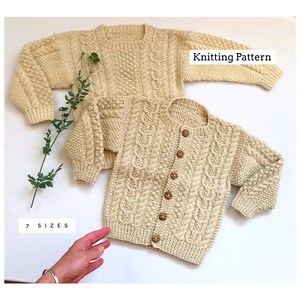 KNITTING PATTERN Aran Cardigan Aran 