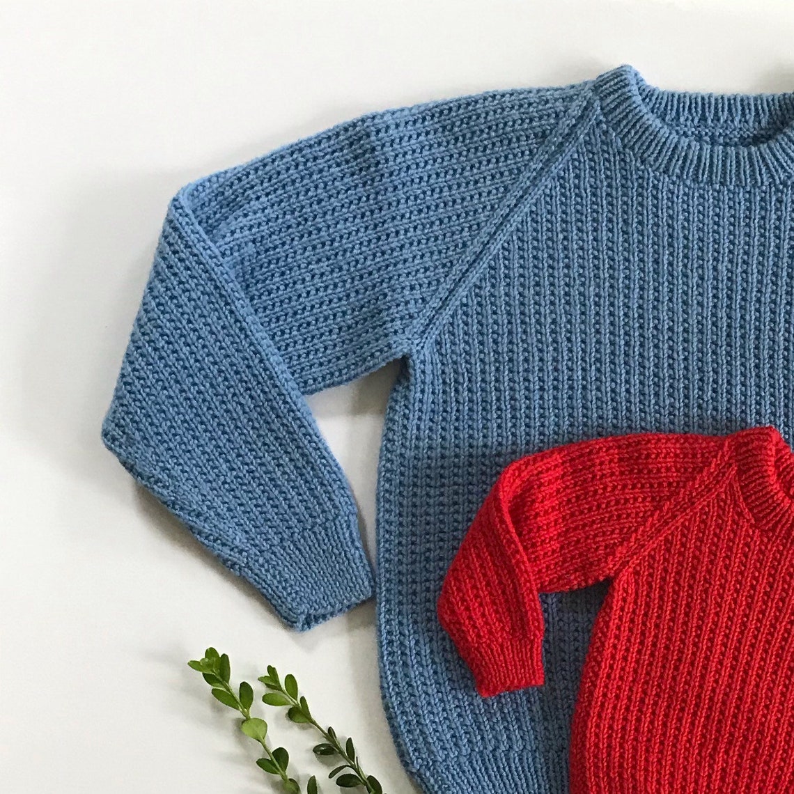 Knitting Pattern PDF Raglan Sweater/ Child's Pullover Etsy