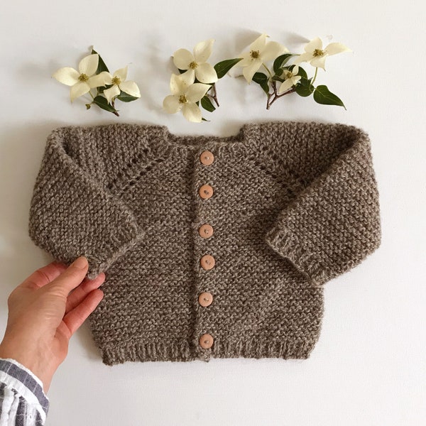 Modèle de tricot de pull pour bébé / cardigan Etta / modèle de tricot de pull pour enfants / pull bébé vintage / modèles Yankee Knitter