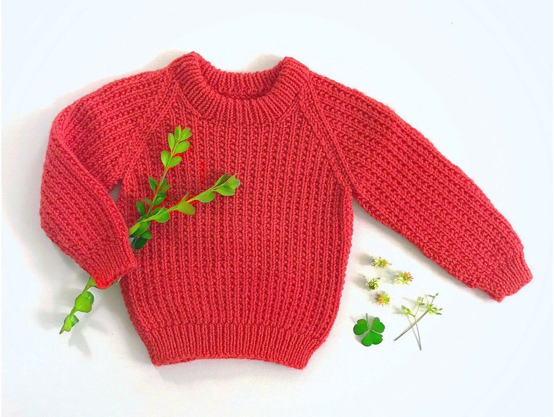 Raglan Sweater Knitting Pattern: English Rib Pullover (PDF) - Etsy