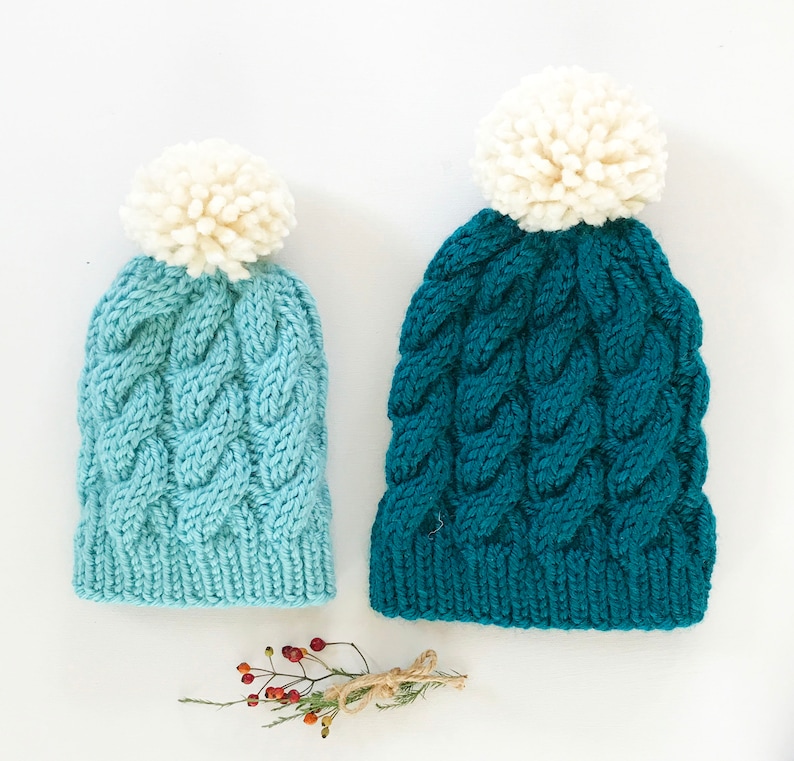 Child s Hat Bulky Hat Yankee Knitter Designs INSTANT DOWNLOAD Adult Hat 