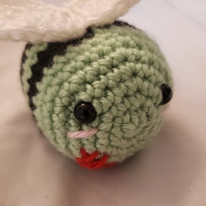 Crocheted Stuffed Zombie Bumble Bee Desk Pet