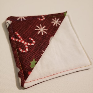 Holiday Fabric Corner Bookmark