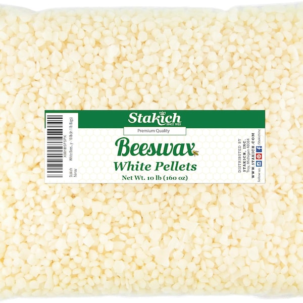 Bolitas de cera de abejas blanca natural