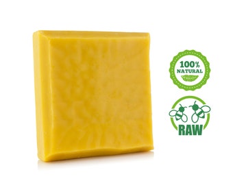 Yellow BEESWAX Block - Natural, CRAFT Grade, Premium Quality - (1 lb)