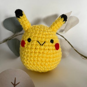 Chubby Pikachu Plush (with keychain option)