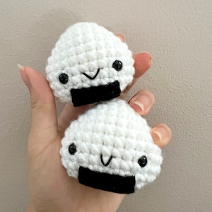 Mini Onigiri (Rice Ball) Plush (w keychain option)