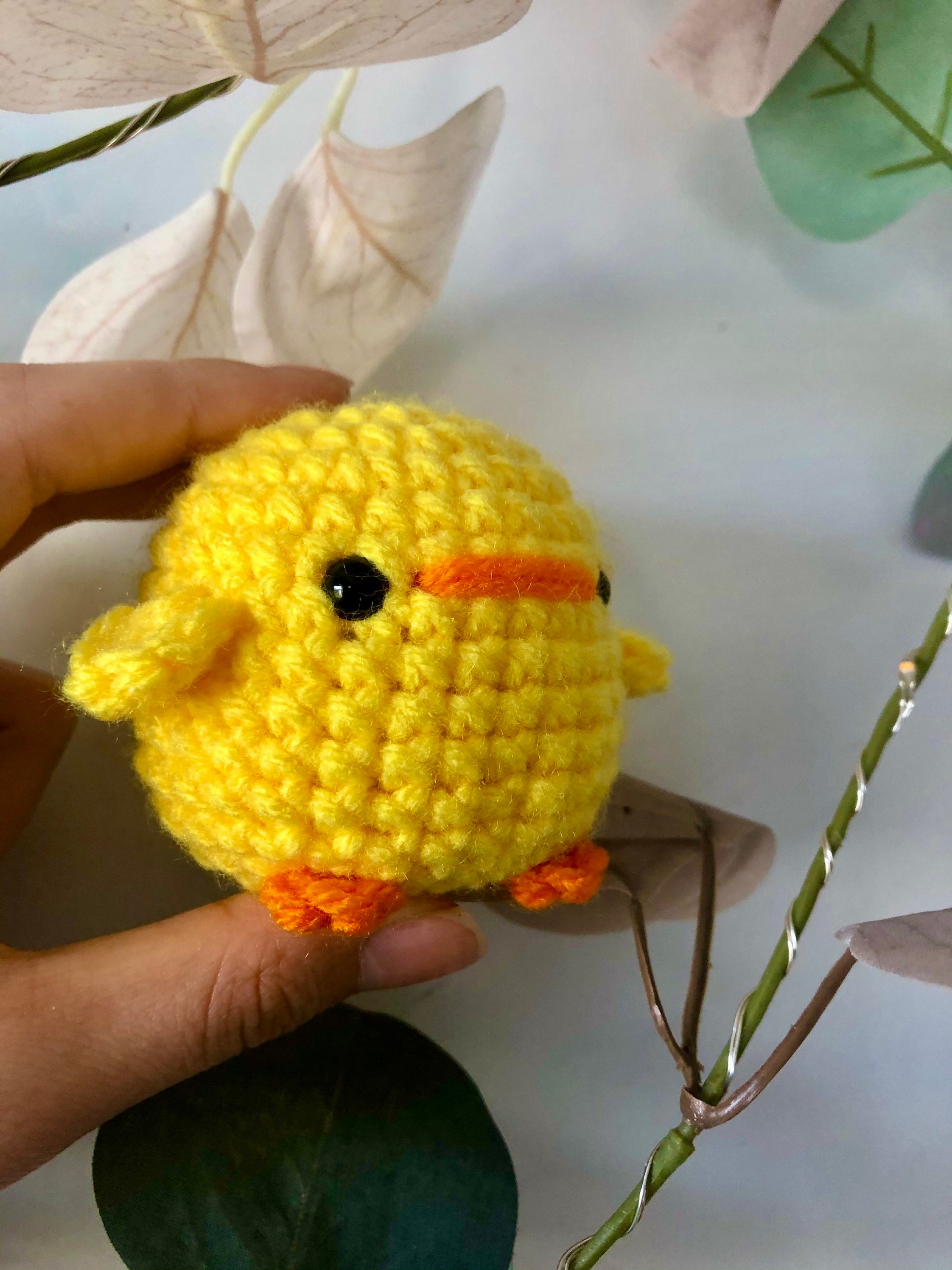 Mini Duck Plush w Keychain Option Etsy UK