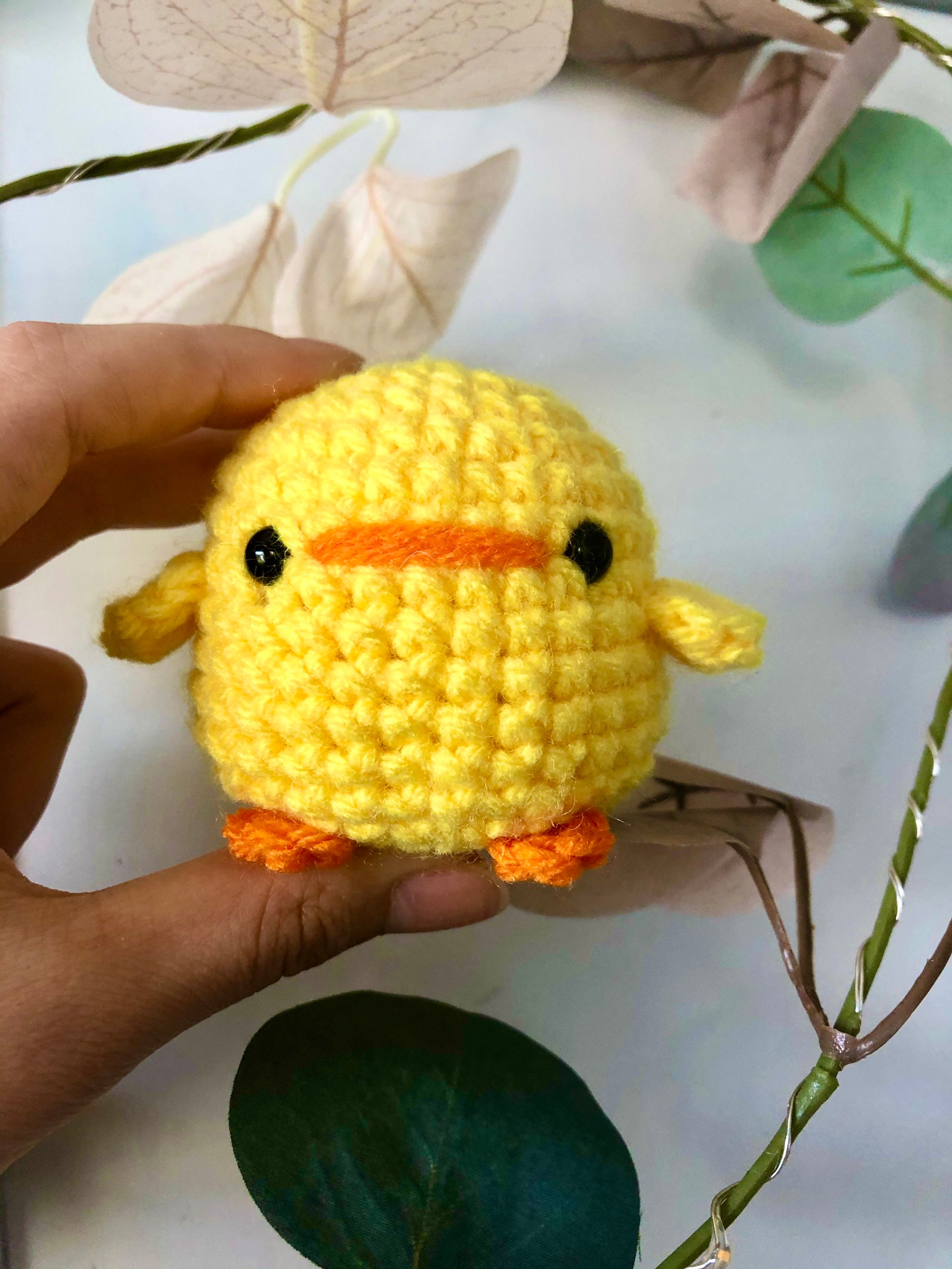 Mini Duck Plush w Keychain Option Etsy UK