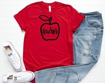 Apple Teacher Shirt | Autumn Teacher Shirt | Teacher Shirt | Teacher Tee | Shirt for Teachers