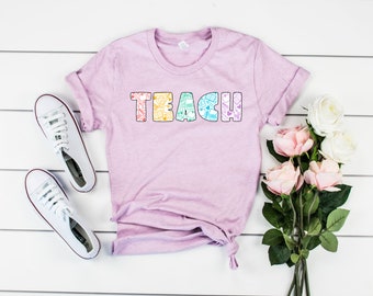 Teacher Shirts | Teacher Gifts | Teacher Shirts for Women | TEACH