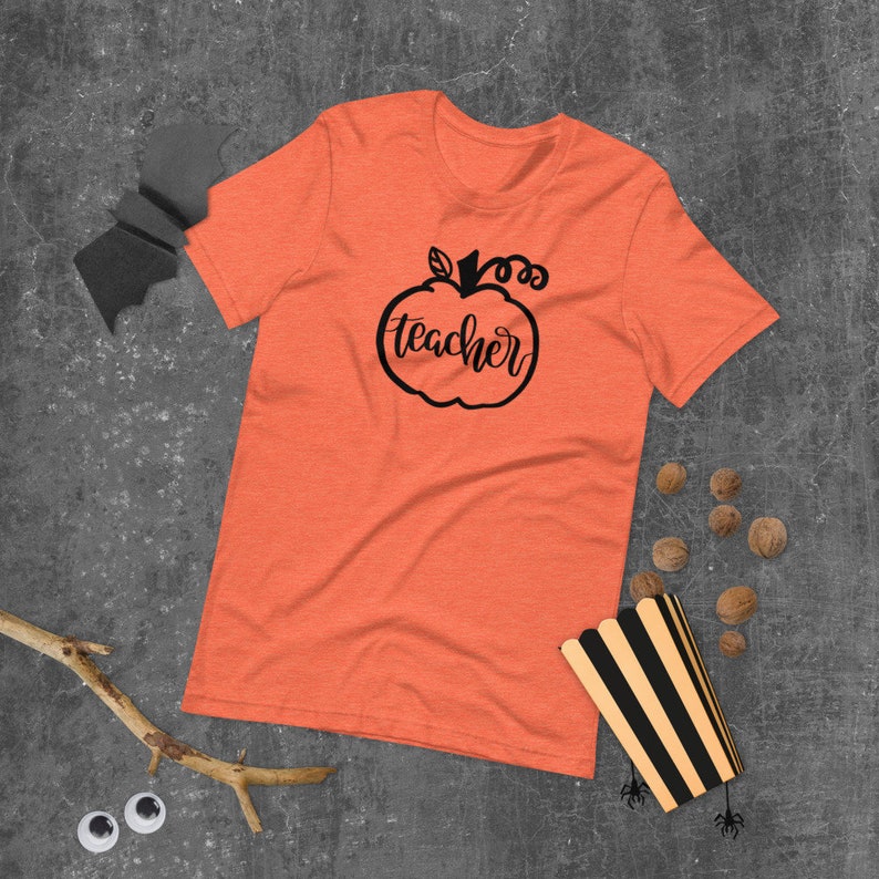 Halloween Teacher Tee Fall Teacher Shirt Autumn Teacher Shirt Pumpkin Teacher Tee Teacher Shirt Teacher Tee image 3