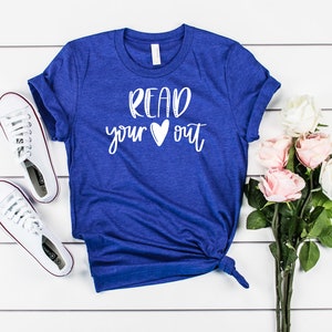 Lesen Sie Ihr Herz aus, Lehrer Shirt, lesen Sie quer durch Amerika Shirt, lesen Lehrer Shirt, Lehrer T-Shirt, Buch-Liebhaber-Geschenk, Leser Geschenk