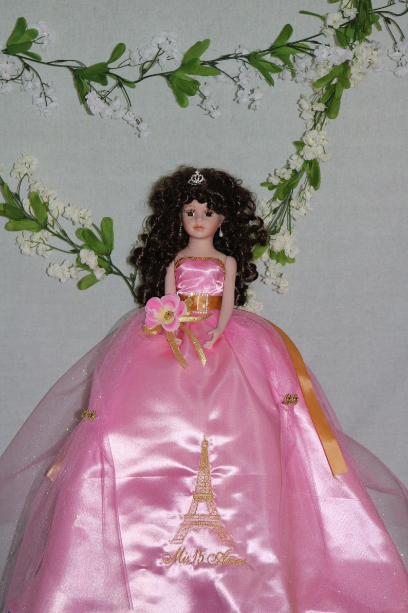 Paris Theme Eiffel Tower Quinceanera Last Doll Etsy