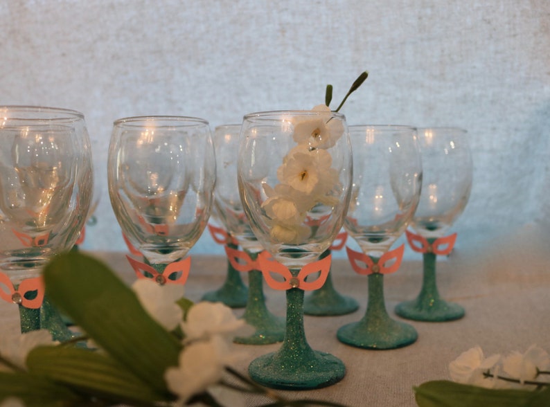 Quinceanera Party Accessories Toasting Glasses Toasting Etsy