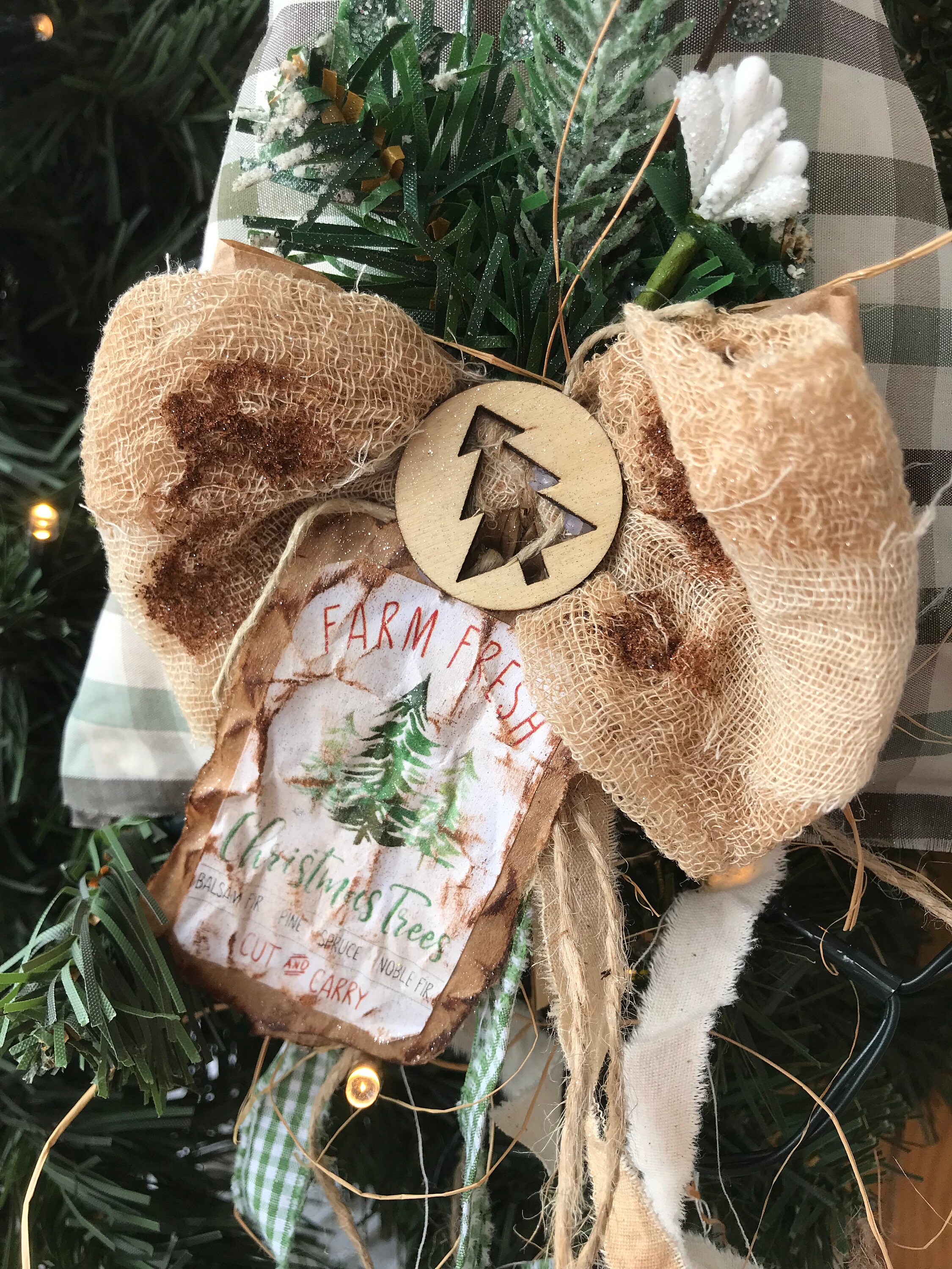 Primitive Tree Pine Fir Rustic Country Cottage Farmhouse - Etsy