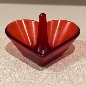 Resin Heart Ring Jewelry Dish Holder