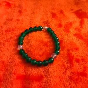 Green Jade & Angel Aura Sustainable Bracelet