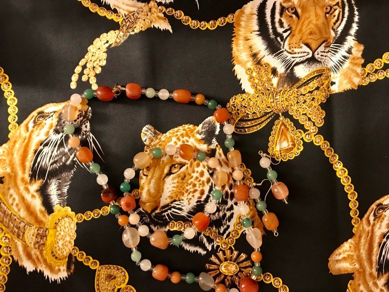 Genuine and Charged Carnelian and Aventurine Healing Jewelry Set