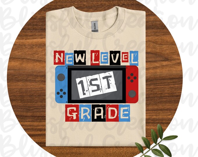 Back To School New Level Grade PNG | Digital Designs | Sublimation Designs | 1st - 5th Grade