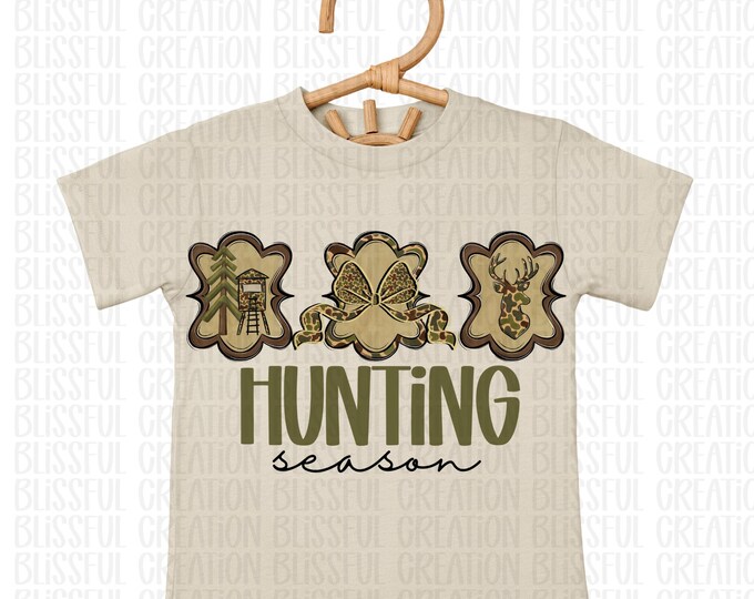 Hunting Season Girls PNG | Camo Season PNG | Deer Life
