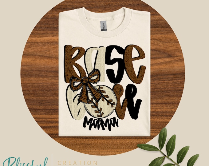 Baseball Mama PNG | Leopard | Sports Mama