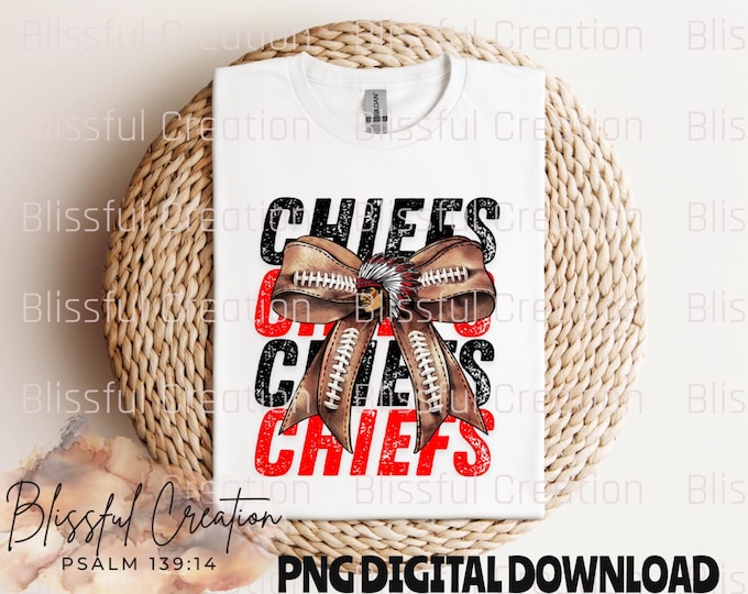 Pelahatchie Chiefs Coquette Bow PNG, Game Day, Chiefs Mascot