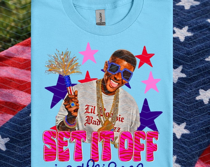 Set It Off Shirt | Gifts For Ladies | Memorial Day | 4th Of July | Boosie Pink Zebra Shirt