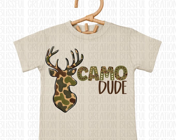 Camo Dude PNG | Hunting Boys | Camo Design | Trendy PNG