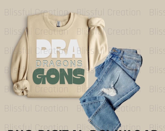 Dragons Mascot PNG- School Spirit