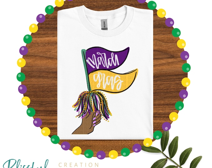 Mardi Gras Tshirt | NOLA Girlie Girl | Fat Tuesday