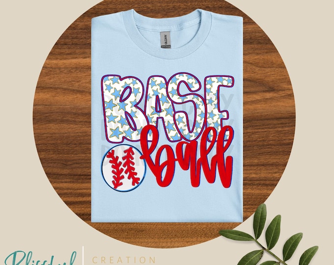 Baseball Shirt | Red & Blue | Baseball Mama | Game Day
