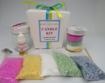 Mini Christmas Candle Making Kit Etsy