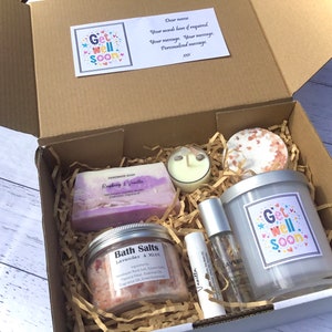 Get Well Soon Gift Box | Personalised gift box | Pamper Pack | Gift box | Friendship Gift | Feel better hamper