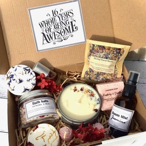 Happy 16th Birthday Gift Box | Personalised birthday gift box | Pamper Pack | 16 Gift box | Sixteenth Gift | Birthday hamper