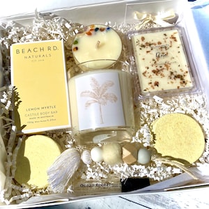 Uplifting Gift Box | Friendship gift box | Personalised  gift box | Pamper Pack | Gift box | Birthday hamper | Coastal theme gift