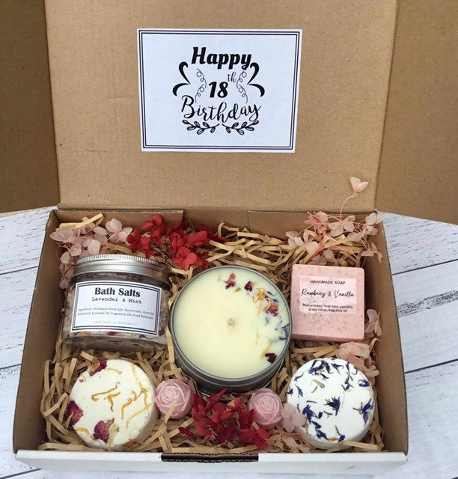Happy 18th Birthday Gift Box | Personalised Birthday Gift Box | Pamper ...