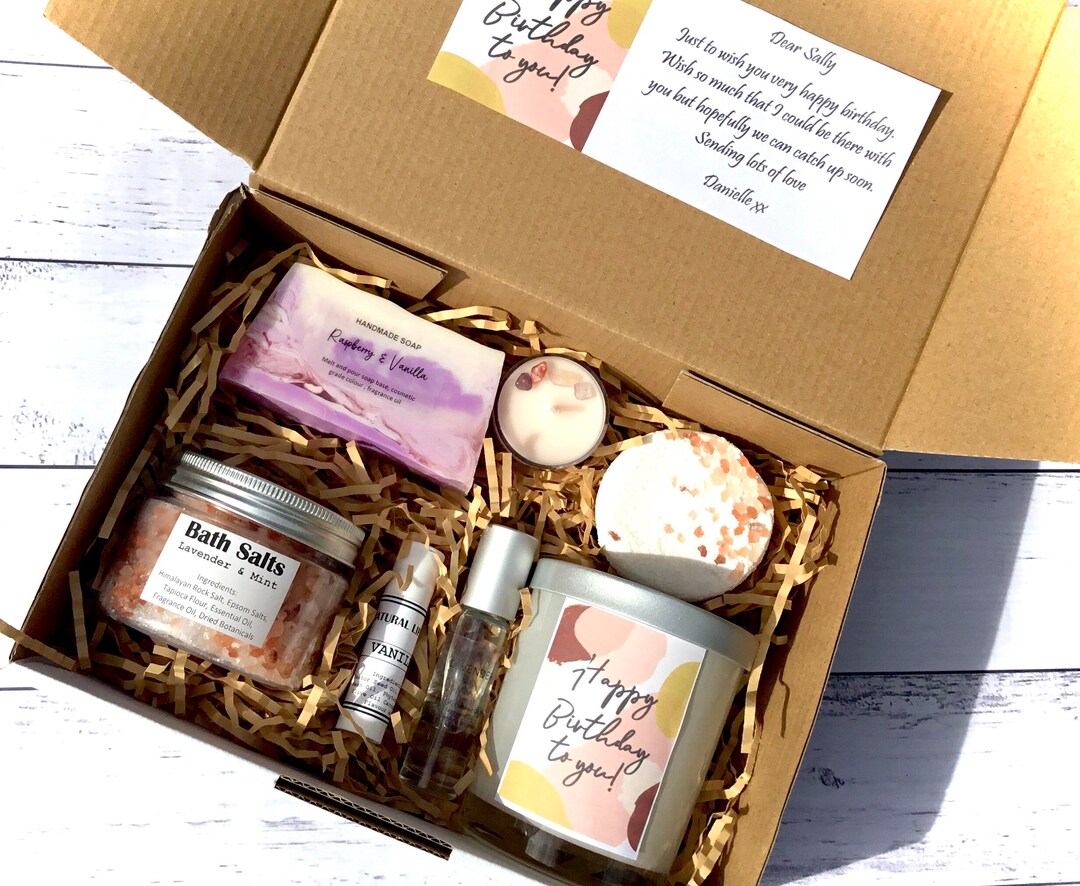 Happy Birthday Gift Box Personalised Birthday Gift Box Pamper Pack Gift