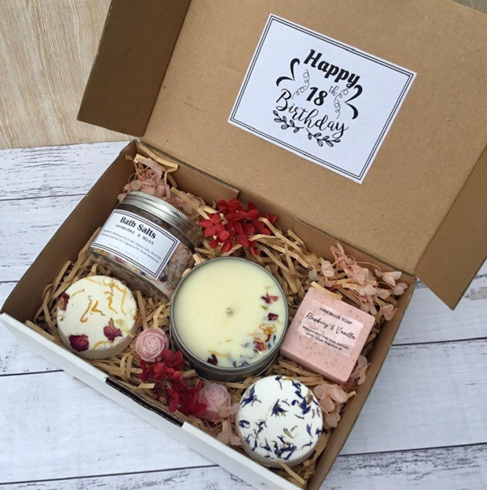 Happy 18th Birthday Gift Box | Personalised Birthday Gift Box | Pamper ...