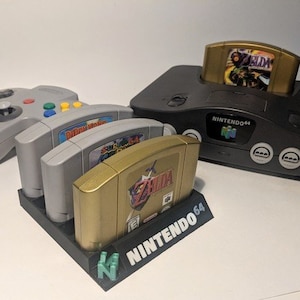 Nintendo 64 N64 Game Cartridge Holder Display Stand 3D Printed