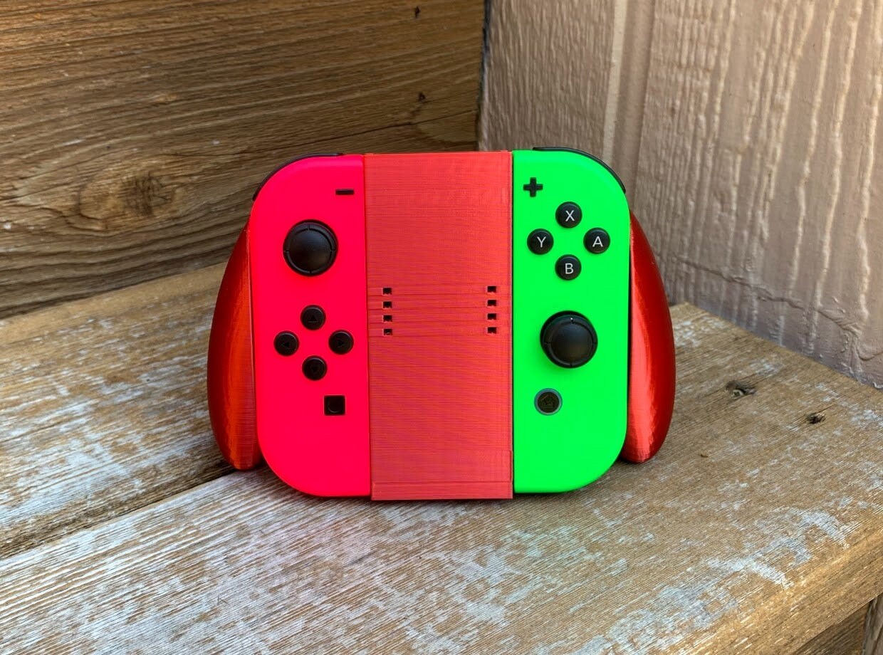 Nintendo Switch JoyCon Holder Complete Comfort Grip 3D Etsy