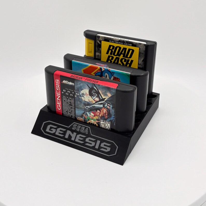 Sega Genesis Game Cartridge Holder Display Stand 3D Printed image 2