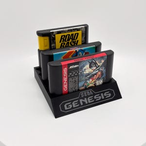 Sega Genesis Game Cartridge Holder Display Stand 3D Printed image 8