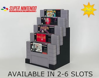 SNES Stacked Game Cartridge Tray