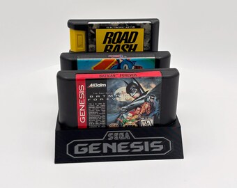 Sega Genesis Game Cartridge Holder Display Stand 3D Printed