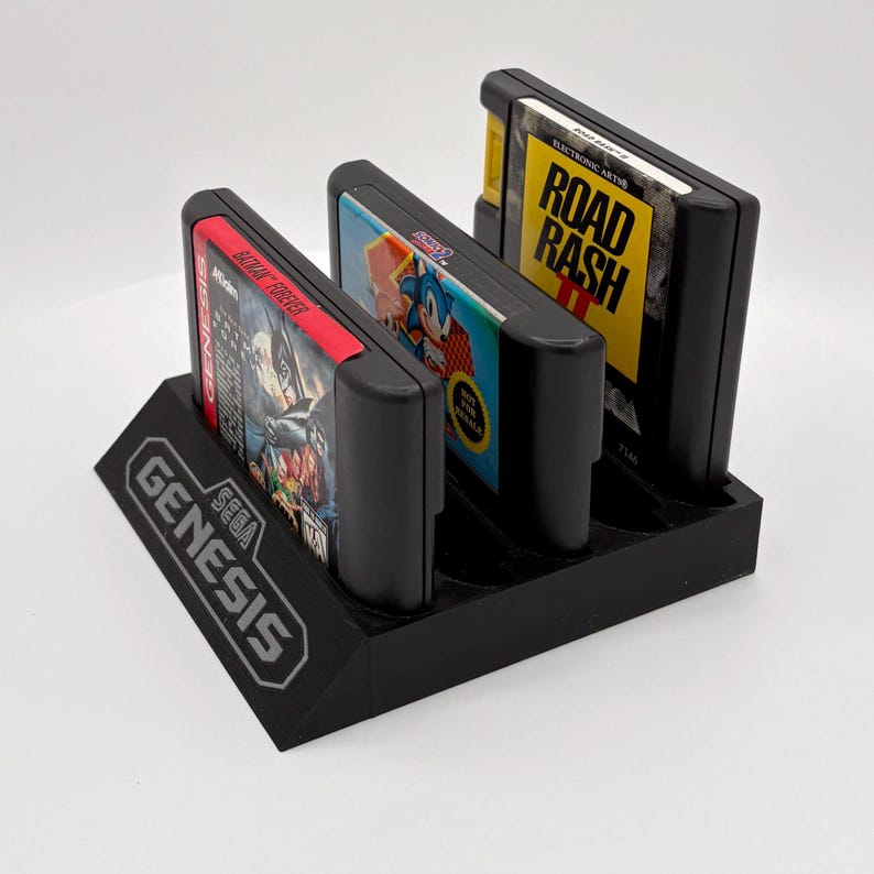 Sega Genesis Game Cartridge Holder Display Stand 3D Printed image 3