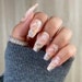 28 Pcs Nude Marble Press On Nails Coffin - Mid Coffin Nails, Nails Press On, Fake Nails, Glue On Nails, Stick On Nails, Artificial Nails 
