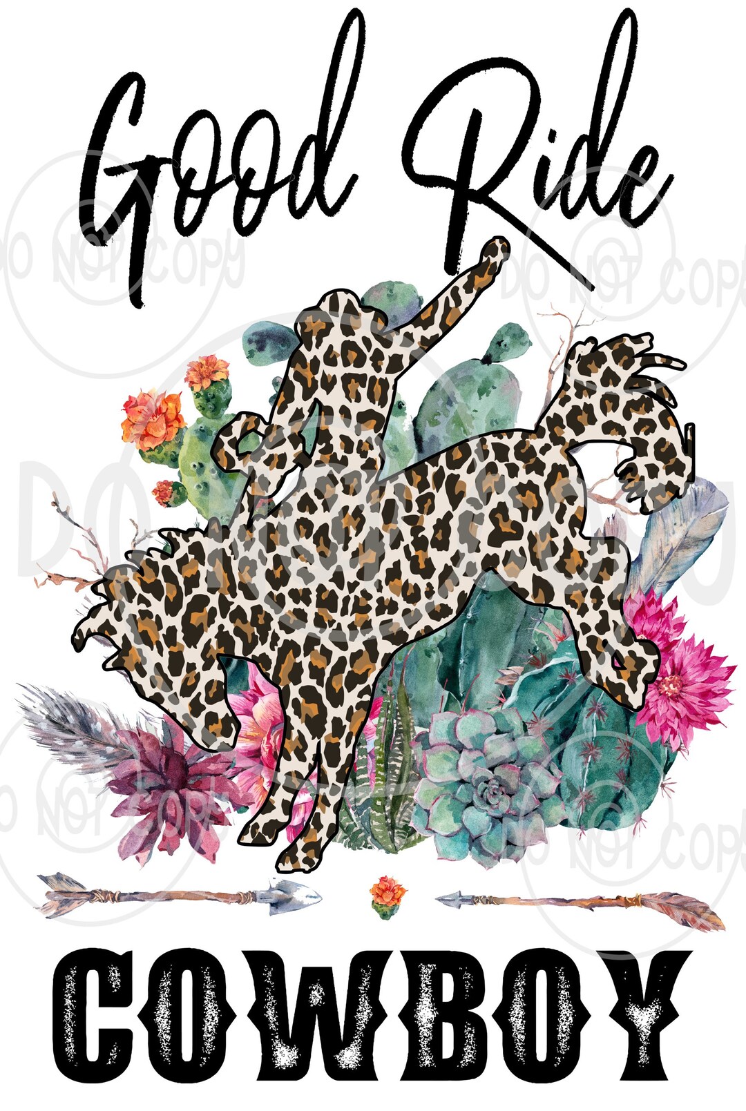 Good Ride Cowboy / Country Western / DIY Sublimation Transfer/ Etsy